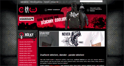 Desktop Screenshot of cool-wear.cz